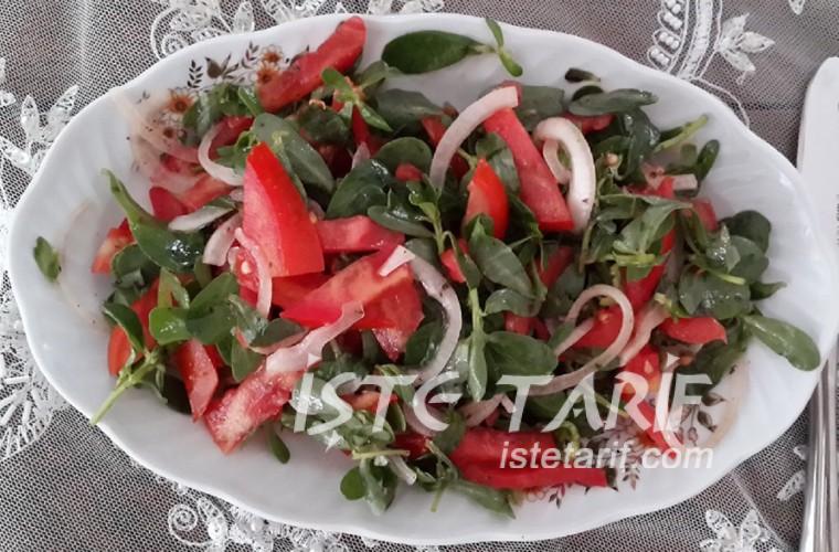 domatesli semizotu salatası